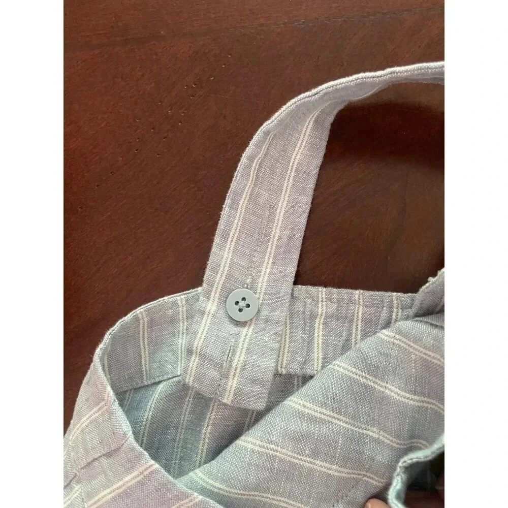 Everlane NWT Blue & White Striped Linen Jumpsuit WITHOUT BELT Size 0